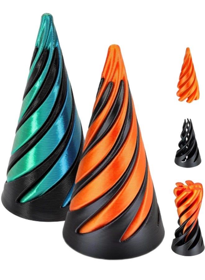 NUDFSY Kids 2Pcs Fidget Toys- Spinner Toy- Innovative Fidget Toys and Stress Relief Toys for Stress Relief and Focus Enhancement (Blue / Orange) - Image 1